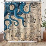 Nautical Navy Shower Curtain Hooks Collection