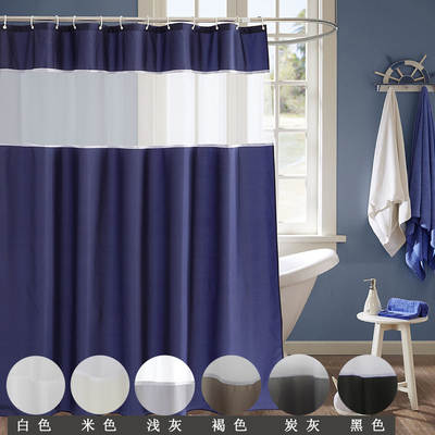 Elegant Navy Shower Curtain Decorating Ideas