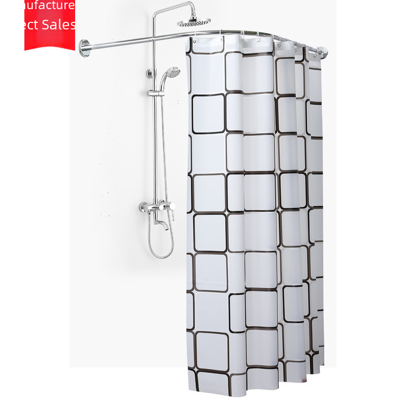 Elegant Black L-Shaped Shower Curtain Rod: A Must-Have for Your Bathroom